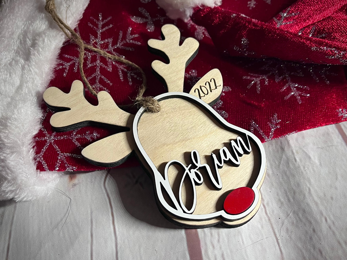 Reindeer Ornament Customized / Personalized