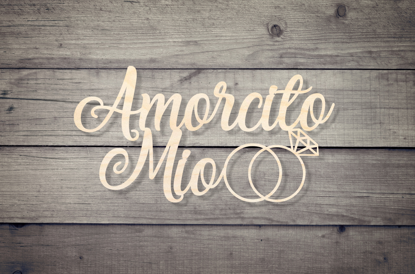 Amorcito Mio Wooden Backdrop Decor Wedding Decoration