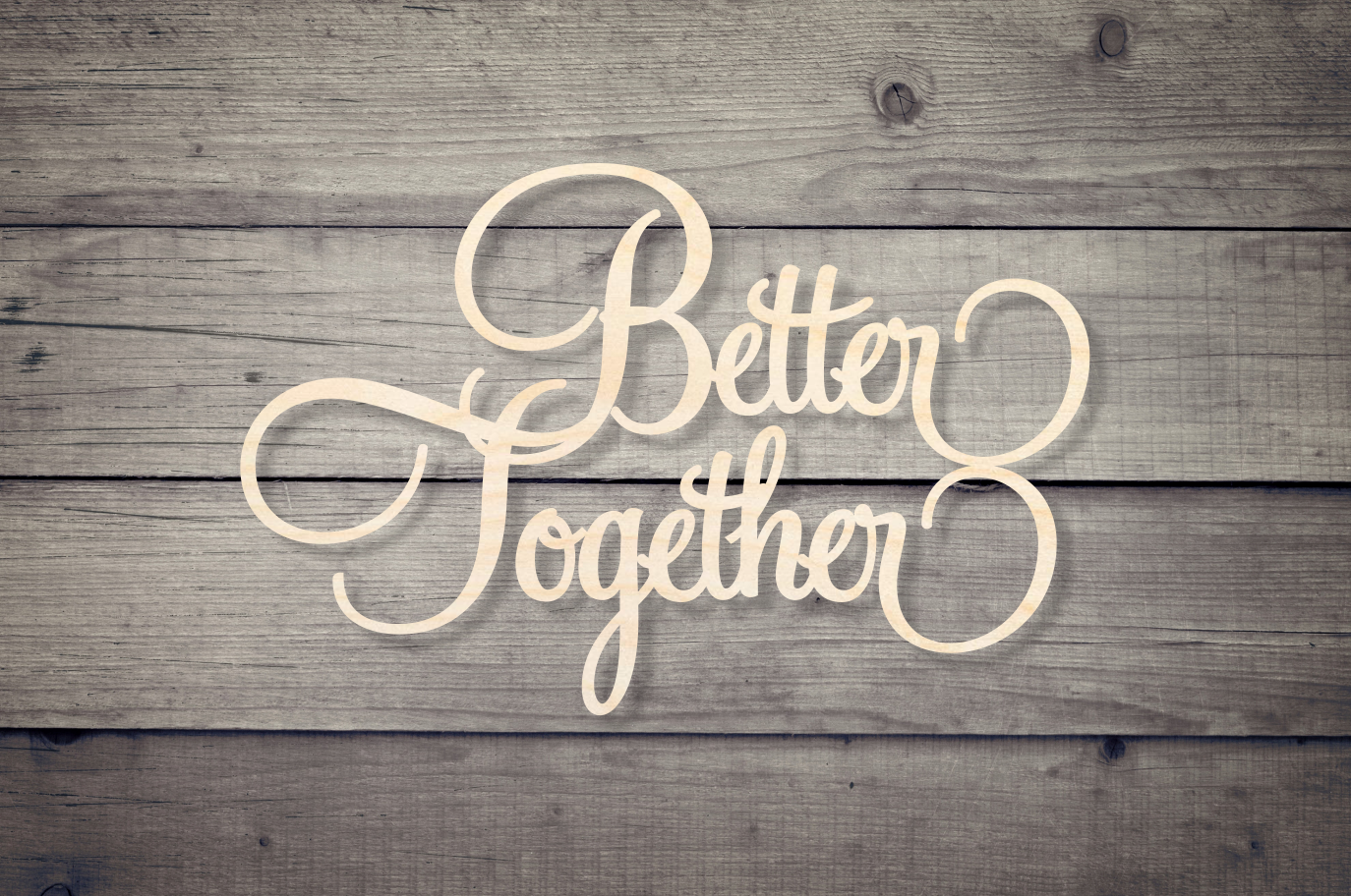 Better Together Wooden Backdrop Decor Wedding Decoration