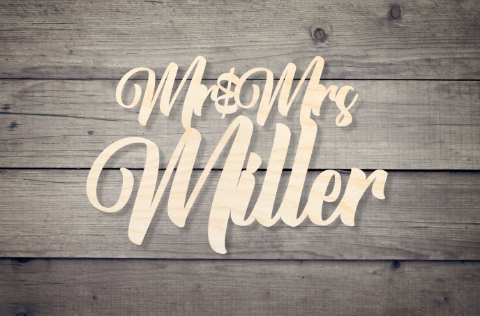 Mr. & Mrs Miller Style Wooden Backdrop Decor Wedding Decoration/ Living Room Decor
