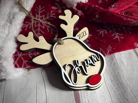 Reindeer Ornament Customized / Personalized