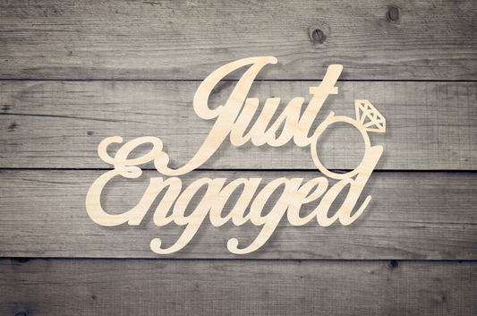 Just Engaged Bridal Shower/ Wooden Backdrop Decor Wedding Decoration
