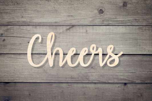 Cheers Wooden Backdrop Decor Wedding Decoration