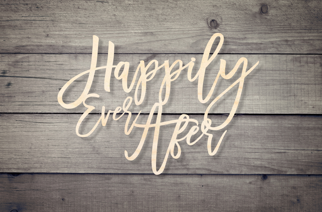 Happily Ever After Wooden Backdrop Wedding Decor
