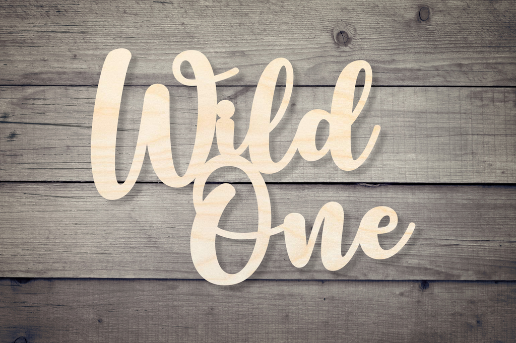 Wild One Ver1  Wooden Backdrop Decor Baby Shower Decoration Wood Sign